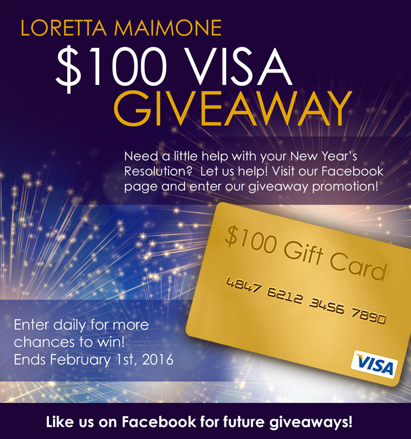 Visa $100 Gift Card Sweepstakes